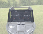 3 Star Mesh Windshield (Bug Shield) installed on a CFMOTO ZForce Z10 featuring durable 10 oz vinyl-coated polyester mesh that blocks bugs and trail debris while maintaining maximum airflow for comfortable off-road riding.