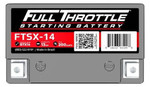 Full Throttle Battery Ftsx-14 Honda Pioneer 700 Direct Fit - High Performance Agm Starting Battery