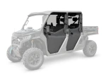 Spike Powersports Convertible Full Door Kit for 2025 CF Moto UForce U10 Pro XL with HDPE lower doors, hard-coated polycarbonate upper doors, adjustable vents, and quick-convert full-to-half door design.