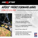 APEXX Front Forward Upper & Lower Control Arms CFMOTO U10 Pro