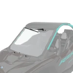 Polaris RZR Pro R Boost and Pro R glass windshield wiper and washer kit featuring a 21-inch wiper blade, washer fluid system, Polaris PULSE-ready wiring, and OEM plug-and-play installation for glass windshields.