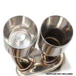 Bikeman Performance Polaris RZR Pro R 2.5" Side Exit Exhaust Quiet Cap