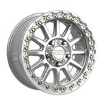 MetalFX Rampage R Beadlock (5-lug) - Gloss Silver Machined