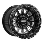 MetalFX Rampage 6R Beadlock - Gloss Black Contrast Cut