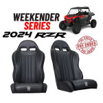 UTVMA '24 Polaris RZR XP 1000 Weekender Series Front & Rear Suspension Bucket Seats - Pair