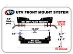 KFI UTV Front Lower Argo Plow Mount