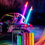 XK Glow XKchrome Smartphone App UTV 2nd Gen LED Whip Kits