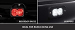 Diode Dynamics Universal Stage Series C2r White Flood Flush Mount Led Pod (one)