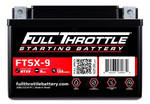 Full Throttle Battery Ftsx-9 Polaris Ranger 150 Direct Fit - High Performance Agm Starting Battery