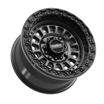 Metal FX Sicario Beadlock UTV Wheel - Satin Black w/ Gloss Black Ring
