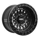 Metal FX Sicario 6R Beadlock - Satin Black w/ Gloss Black Ring