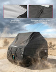 Kemimoto - 4-Seater Trailerable Cover (148"L x 69"W x 71"H)
