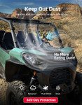 Kemimoto - Can-Am Commander/Maverick Sport/Trail Vented Full Windshield