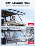 Kemimoto - Can-Am Defender / Defender Max Flip Front Windshield