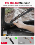 Kemimoto - Polaris RZR XP 1000 / XP 4 1000 Vented Front Glass Windshield with 2 Manual Wipers