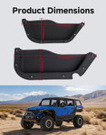 Kemimoto - Polaris Xpedition XP 5/ADV 5 Front & Rear Door Storage Pockets with Cup Holders