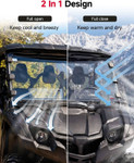 Kemimoto - Yamaha Viking Sliding Vented Windshield