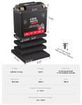 Kemimoto 12v 7ah Lifepo4 Battery