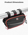 Kemimoto Universal Utv 1680d Overhead Black & Red Storage Bag (11" X 5") (1" - 2" Roll Bar)