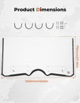 Kemimoto Yamaha Rhino 450 / 660 / 700 2-in-1 Vented Front Polycarbonate Windshield