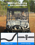 Kemimoto Yamaha Rhino 450 / 660 / 700 3-in-1 Flip Front Polycarbonate Windshield
