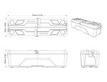18-'27 Can-Am Defender LinQ 40 US Gal/ 150 L Cargo Bed Box