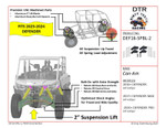 Dirty Teeth Racing '18-'25 Can-Am Defender HD8 Billet 2³ Lift Kit