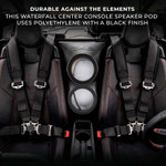 DS18 2017+ Can-am Maverick X3 Waterfall Center Console Speaker Pod Loaded with NXL-IQ 6.5" 2-Way Coaxial Marine Speakers and Digital LED Lights