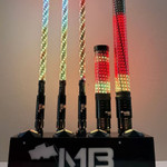 MB Whips Flash Elite LED Whips - Pair