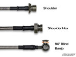 Super ATV Braided Brake Lines w/ Fittings