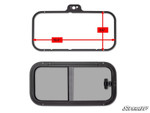 SuperATV Polycarbonate Rear Windshield Sliding Window Kit