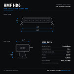 HMF HD6 Light Bar (6" RGB) - HD Direct-Fit Light Kit