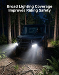 Kemimoto - Polaris Ranger XD 1500 / Crew XD 1500 Front Bumper Accent Lights, Plug & Play, 2-Piece Set
