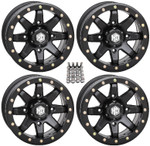 STI - Polaris RZR Hd9 Beadlock Atv 15" Matte Black Wheels/Rims
