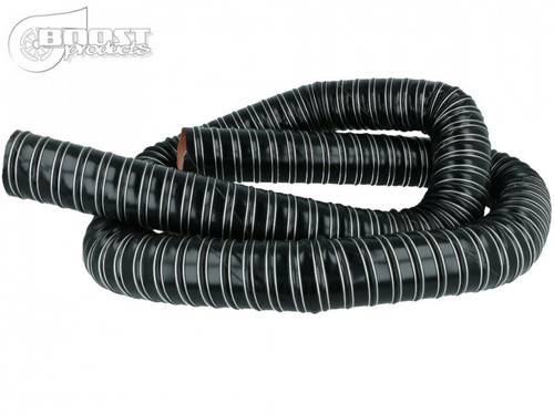 BOOST Products Silicone Air Duct Hose 2" ID, 6' Length, Black (BOP-IN-KS-051-2B)