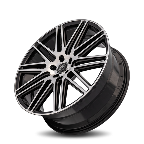 Curva Concepts C50 22x10.5 5x112 40 66.56 Black Machine Face (CUR-C50-221051124066BMF)