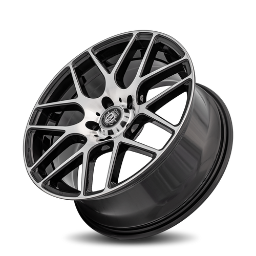 Curva Concepts C7 18x8 5x120 35 72.6 Gloss Black Machine Face (CUR-C7-18801203572BMF)