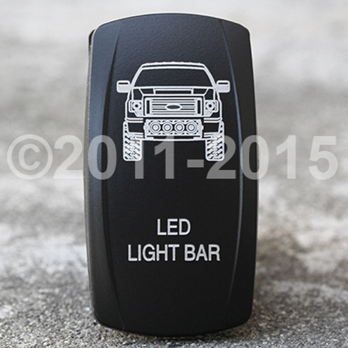 Ford F-150 Led Light Bar - Dual Led Lighted Rocker Switch - vvpzc-12F150