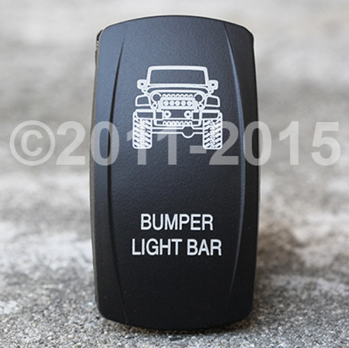 Jeep Jk Bumper Light Bar - Dual Led Lighted Rocker Switch - vvpzc-BB5JK