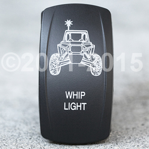 Rzr Whip Light - Dual Led Lighted Rocker Switch - vvpzc-RZ5PL