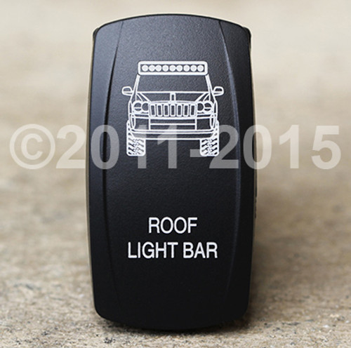 Jeep Grand Cherokee Roof Light Bar - Dual Led Lighted Rocker Switch
