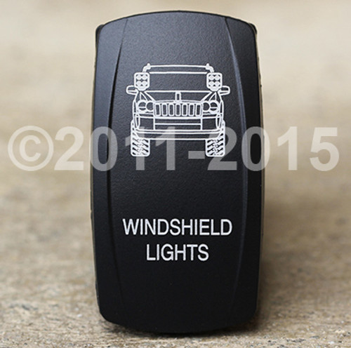 Jeep Grand Cherokee Windshield Lights - Dual Led Lighted Rocker Switch