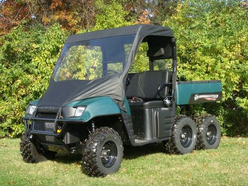 3 Star | 2002-2008 Polaris Ranger 500 | 700 | Vinyl Windshield, Top & Rear Combo - POLRGR-WTR-BLK
