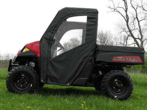 3 Star|2015-2022 Polaris Ranger 570 - Mid Size|Soft Doors - POLM57-DOF-BLK