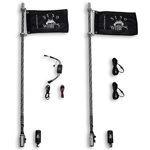 5150 Platinum 187 LED Whips (Set of 2)