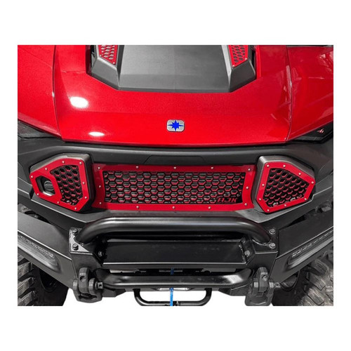 AJK Offroad - Polaris Ranger 1500XD Grill - 1)579-1)614-Raw
