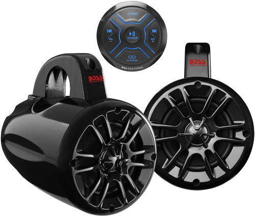 Boss Audio Systems Bluetooth Gauge Mount Controller and Roll Cage 4" Speaker Combo - 568087