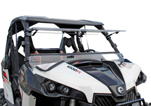 Super ATV|2013-2018 Can-am Maverick Max|Turbo|Scratch Resistant Flip Windshield - FWS-CA-MAV-001-70