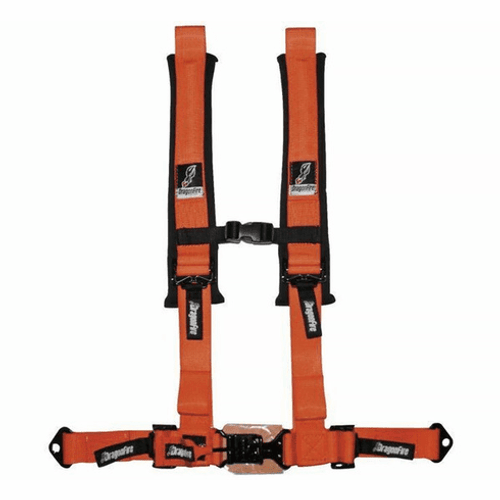 DragonFire Racing H Style 4-Point Harness (Orange) (2" Buckle) DragonFire Racing H Style 4-Point Harness (Orange) (2" Buckle)
