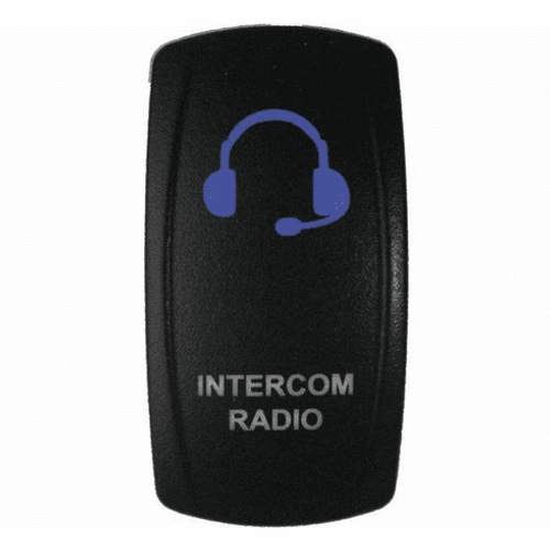 DragonFire Racing Laser-Etched Dual LED Intercom Radio Switch (Blue) DragonFire Racing Laser-Etched Dual LED Intercom Radio Switch (Blue)